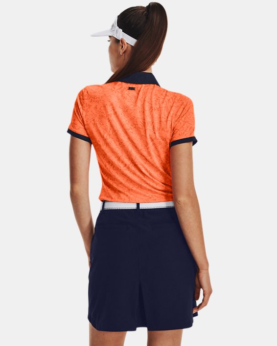 Polo UA Playoff Wild Fields pour femme, Orange, pdpMainDesktop image number 1